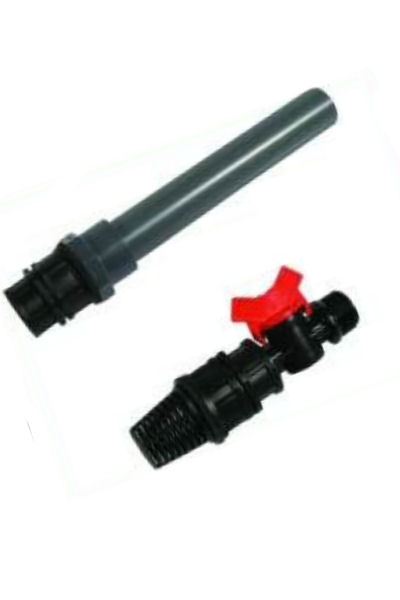 Zulauf und Überlauf für Ebbe- Fluttisch 1Zoll